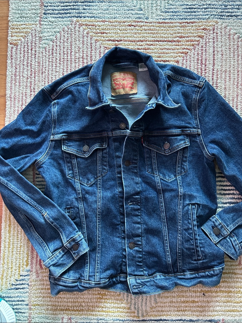 Levi's Dark Blue Denim Trucker Jacket